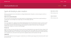 Desktop Screenshot of blodtryksmedicin.dk